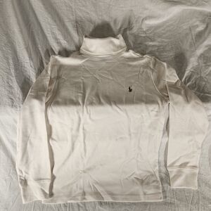 Polo by Ralph Lauren Boys Cream Turtleneck Sweater Cozy Knit